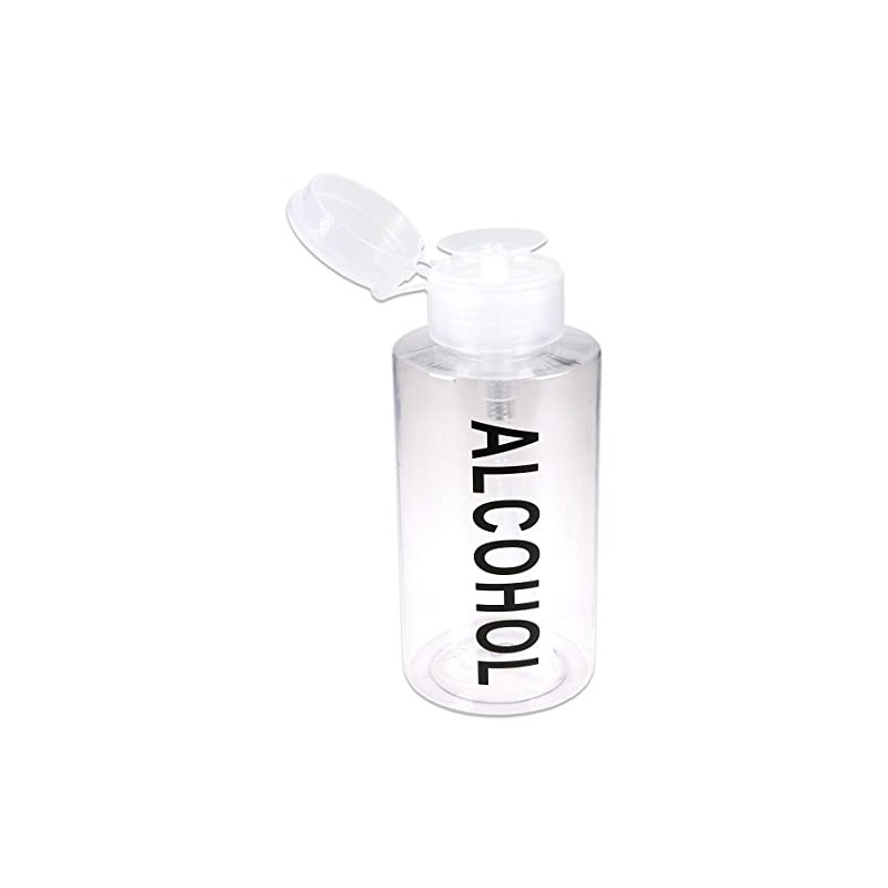 10oz PANA Clear with Word Push-Down Dispenser Bottle - 1