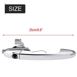 Exterior Door Handle,Right Hand Drive Outer Door Handle for Fiat 500 - OEM 735592026, 73545876(Pull The Hand on The Right)
