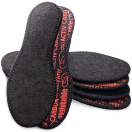 SULPO Insoles for Sweat Feet - Antibacterial Ultra Fresh Insoles with Activated Carbon, 3 Pairs PU Sponge Barefoot Soles, Insoles Anti Sweat for Maximum Comfort Size 40