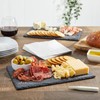 Juvale Set of 6 Black Slate Charcuterie Boards with Chalk,