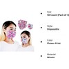 Everydayspecial Disposable Floral Print Safety Mask 3 Layer Protection Face