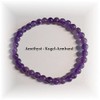 Amethyst Kugel-Armband | Edelstein Perlen-Armband | 6 mm lila Kristall