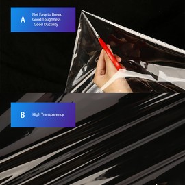 QINGZHE 10Pcs Clear Basket Bags 24"x 30" Large Cellophane Gift Bags for Baskets Cellophane Wrap for Gift