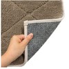 Fuka-Fuka Bath Mat, Brown, Length 17.7 x Width 23.6 x