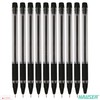 HAUSER Flix 10 x 0.7mm BLACK Smooth Ballpoint Pens Rubber