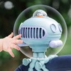 Stroller Fan USB Rechargeable Bladeless 3 Speeds Quiet 90° Auto