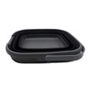 SAMMART 10L (2.6 gallon) Collapsible Rectangular Handy Basket/Bucket (Grey/Black, 1)