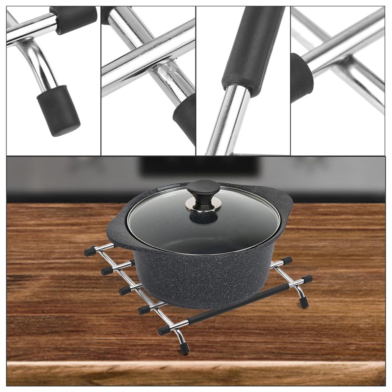 JJWNMLL trivets for kitchen worktops 2 Pcs - black kitchen