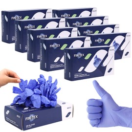 FINITEX Nitrile Disposable Gloves Medical Exam Gloves - 1000 PCS Latex-free Examination Purple Chemo Food Gloves (Large)