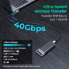 SMALLRIG Cable USB-C USB4 de 40 Gbps, carga rápida de