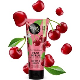 ORGANIC SHOP EXFOLIANTE FACIAL LIMPIADOR PARA TODO TIPO DE PIELES DE CEREZA Y JENGIBRE 75ML