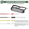 EYPINS 8 x 12 LED Front Flash, Flashing Light Strobe