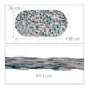 Relaxdays Bath Mat in Stone Look, Non-Slip Bath Mat with