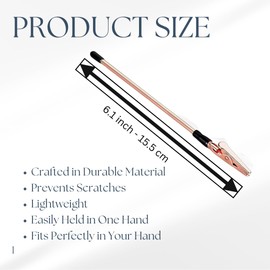 Bracelet Helper Tool - Fastener and Jewelry Helper Tool for Easy Bracelet Opening - Portable, Easy-to-Use Design in Durable Silver Metal (Rose)