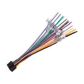 DollaTek 2Pcs 16Pin Universal Speaker Power Cord Plug Universal Audio Cable for Car Stereo