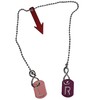 Radiography Pink/Fuchsia Tablet and FB Markers with Chain for Radiographers