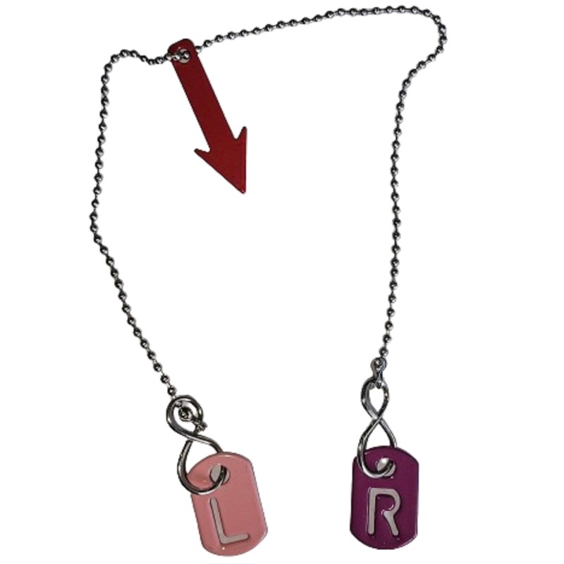 Radiography Pink/Fuchsia Tablet and FB Markers with Chain for Radiographers