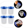 Mipcase Specimen Cups With Lids - 25pcs 120ml Urine Cups