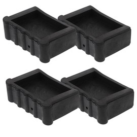 HOMSFOU 4pcs Anti Skid Rubber Ladder Feet Covers Durable Ladder Leg Caps for Home Ladder Accessories Heavy Duty Non Slip Pads for Ladder Safety and Stability