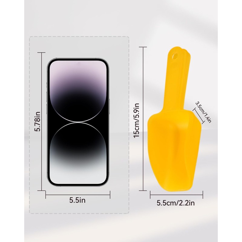 SEEK RARE 8Pcs Ice Scoop for Freeze 5.9 x 2.2in