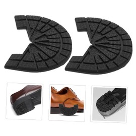 Baluue 1pair Rubber Shoe Sole Protectors Nonslip Heel Pads for Sneakers Easy to Install Anti- Design Suitable for All Sports Footwear