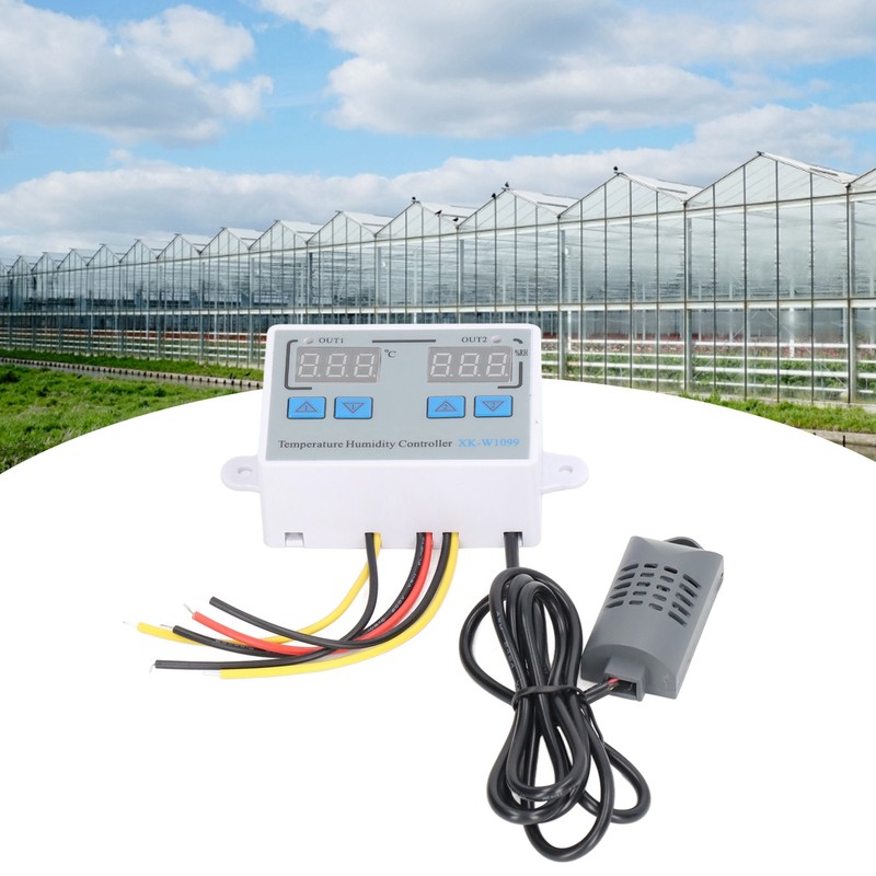 Digital Temperature Humidity Controller Intelligent Electronic Thermostat Switch 12V 220W