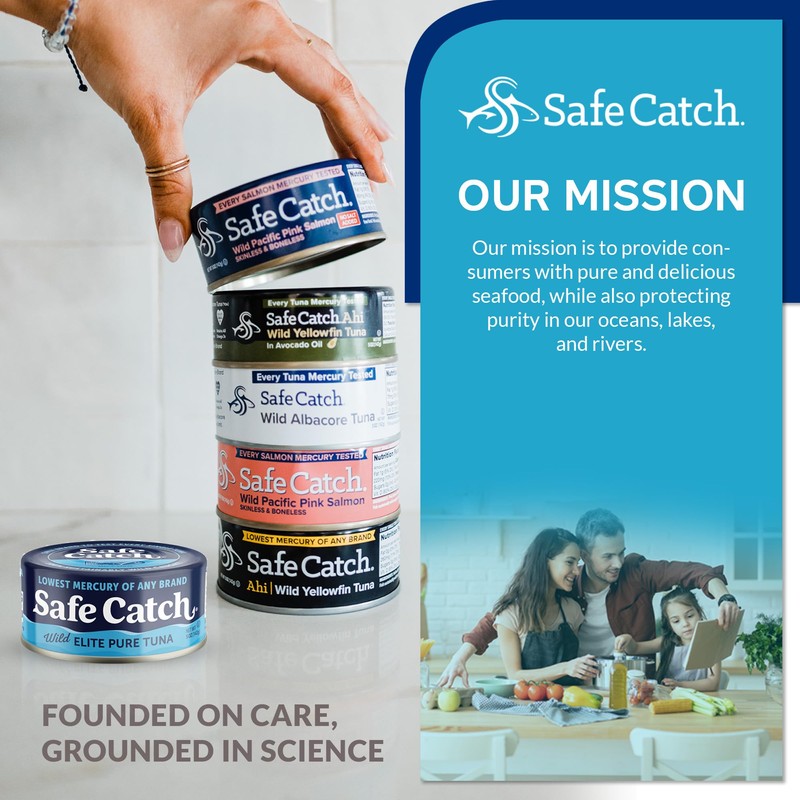 Safe Catch Canned Wild Tuna Fish, Wild Caught, Lowest Mercury,