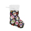 Blueangle Sugar Skull Flower Christmas Stockings 17.7 Inch Gift Holders