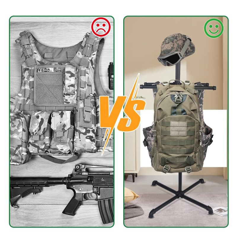 Heavy Duty Body Armor Stand Weighted Vest Stand Two Bracket