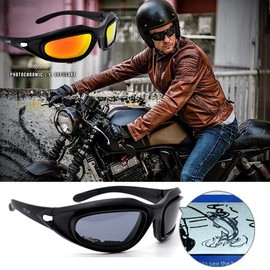 Amacoam Cycling Glasses, Polarised Sunglasses for Men and Women, Sports Glasses with 4 Interchangeable Lenses, Windproof Cycling Glasses, UV400 Protective Glasses, Sports Glasses, Cycling for Cycling,