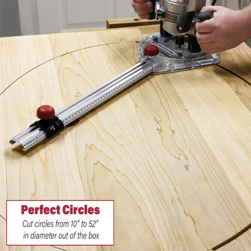 Milescraft 1219 Circle Guide Kit- Precision Router Circle Cutting Jig