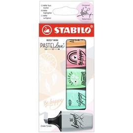 Highlighter - STABILO BOSS MINI Pastellove Edition 2.0 5pcs assorted colours, (07/05-29-10)