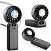 Portable Handheld Fan With Ice Cooling, 3-IN-1 Turbo Fan 5-Speed