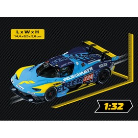 Carrera Evolution - 20027744 I KX BOW GTX I Racing Slot Car in 1:32 Scale I True Racing No116 I Front & Rear Lights I Racing Fun for Boys & Girls I Gift for Motorsport Enthusiasts & Families