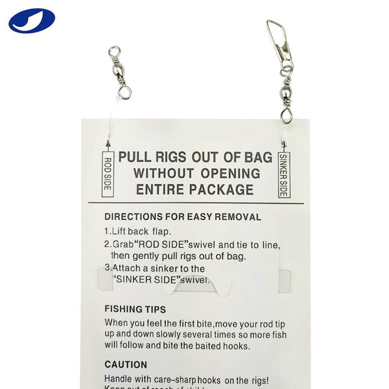 10/20 Packs 3 Feather & Fish Skin 6 Hooks Saltwater