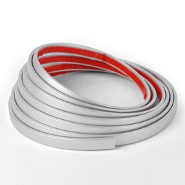 Wowstar 10 Ft Peel and Stick Trim, Molding Trim for Walls, Edges, Borders, Window Frames, Backsplash Tiles, Flexible and Self Adhesive Trim, Silver