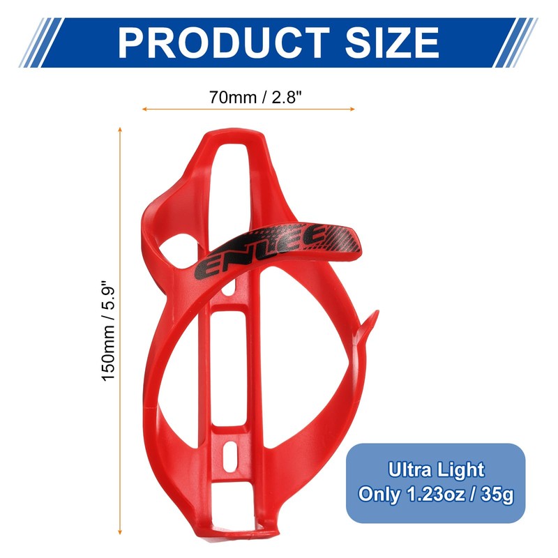 sourcing map 2pcs Bicycle Water Bottle Holder Lightweight Universal Bike