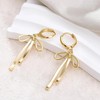 Trendy Bow Earrings for Women Cute 14K Gold Bow Knot