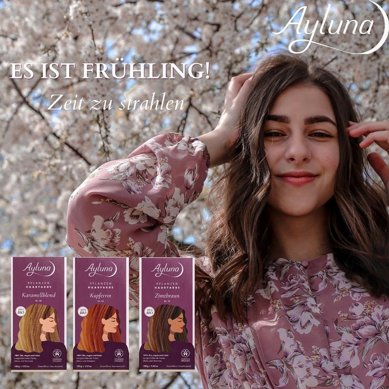 Ayluna Plant Hair Colour 100 Hair Colour 90 Bordeaux Red