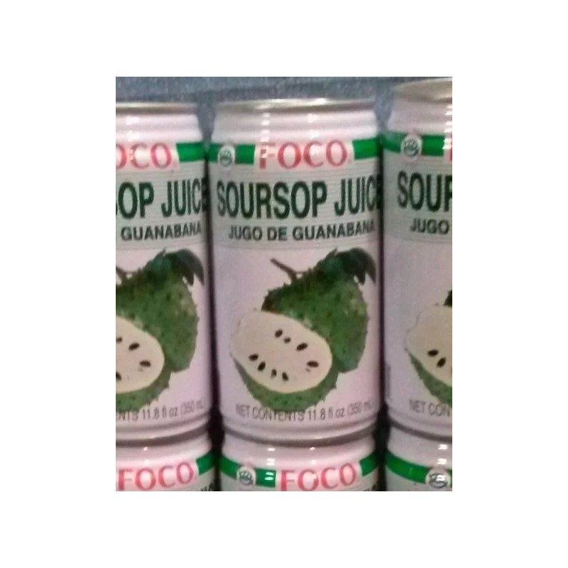 FOCO SOURSOP JUICE, 24 CANS x 350ml FOCO DRINK, Jugo