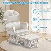 MABOZOO 6 PCS Glider Rocker Replacement Cushions with Storage Side