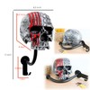 Tooyuart Motorcycle Helmet Rack Wall Mount,Red Skull Helmet Holder Wall