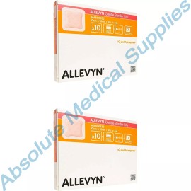 Smith & Nephew *20-Pieces* Smith & Nephew Allevyn Gentle Border Lite 4" x 4" Dressing 66800835
