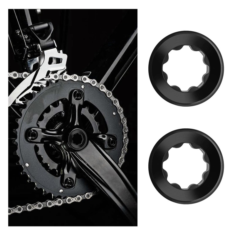 eMagTech 2 Pieces Bicycle Crank Adjustment Caps with Tool Compatible