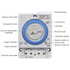 TEHAUX Precise Mechanical Timer, Adjustable Mechanical Time Control Switch, 12V