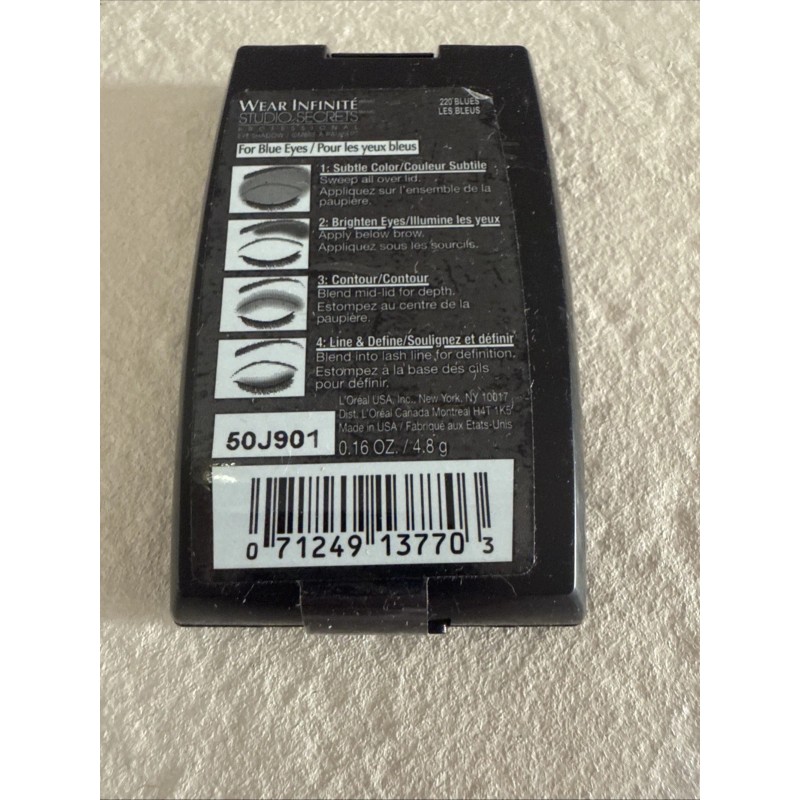 L'Oréal L'OREAL WEAR INFINITE Eyeshadow Quad No.220 Blues