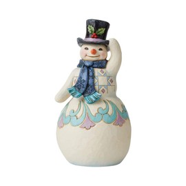 Enesco Jim Shore Heartwood Creek Snowman with Top Hat Figurine