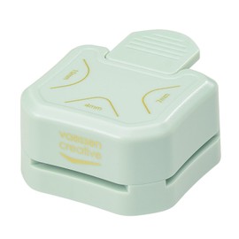 Vaessen Creative 2137-002 Corner Punch, 3 Corners in Various Sizes 4-7-10 mm, Mint, up to 180 g/m Paper, Photos, Scrapbooking, Cards Crafts and Papercraft, 3 in 1