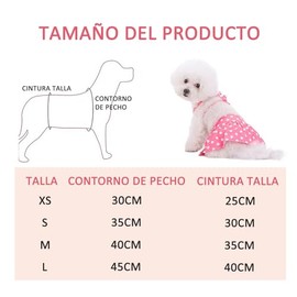 Perro Bikini Traje de Baño Verano Cachorro Vestido de Playa Ropa de Gato Traje para Perro Cachorro Gato (Rosa, Small)