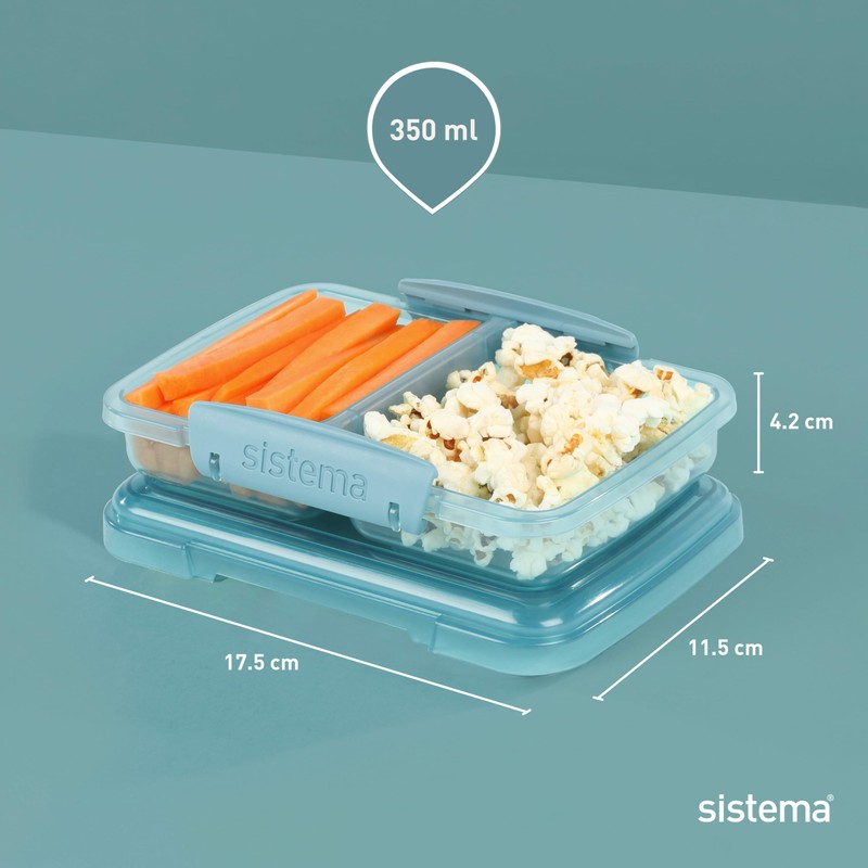 Sistema Ocean Bound Plastic Small Split Food Storage Container, 350